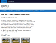 Tablet Screenshot of bebefino.com